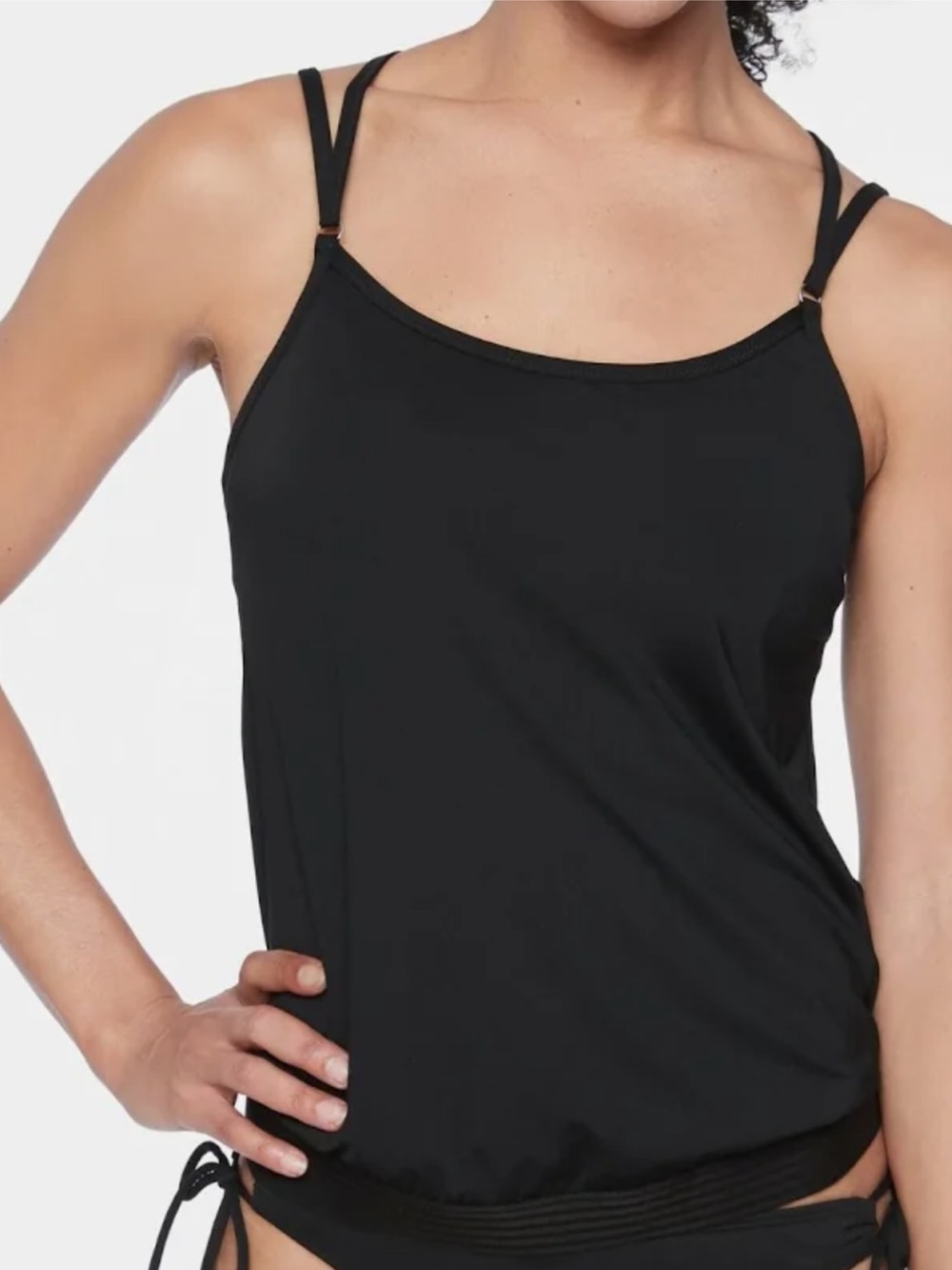 Athleta Cross Back Blousy tankini 40 B/C